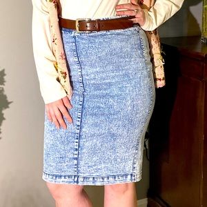 80s Acid Washed Skirt